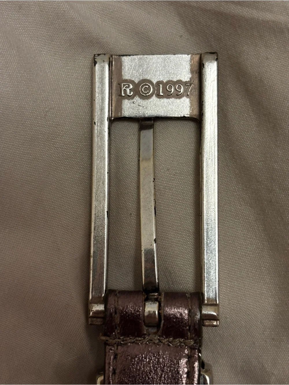 Streets Ahead Metallic Leather Skinny Belt Small Silver Gunmetal Boho Western